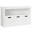 Gbruno Kid Toy Storage Cabinet with 3 Drawers and Wheels