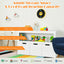 Gbruno Kid Toy Storage Cabinet with 3 Drawers and Wheels