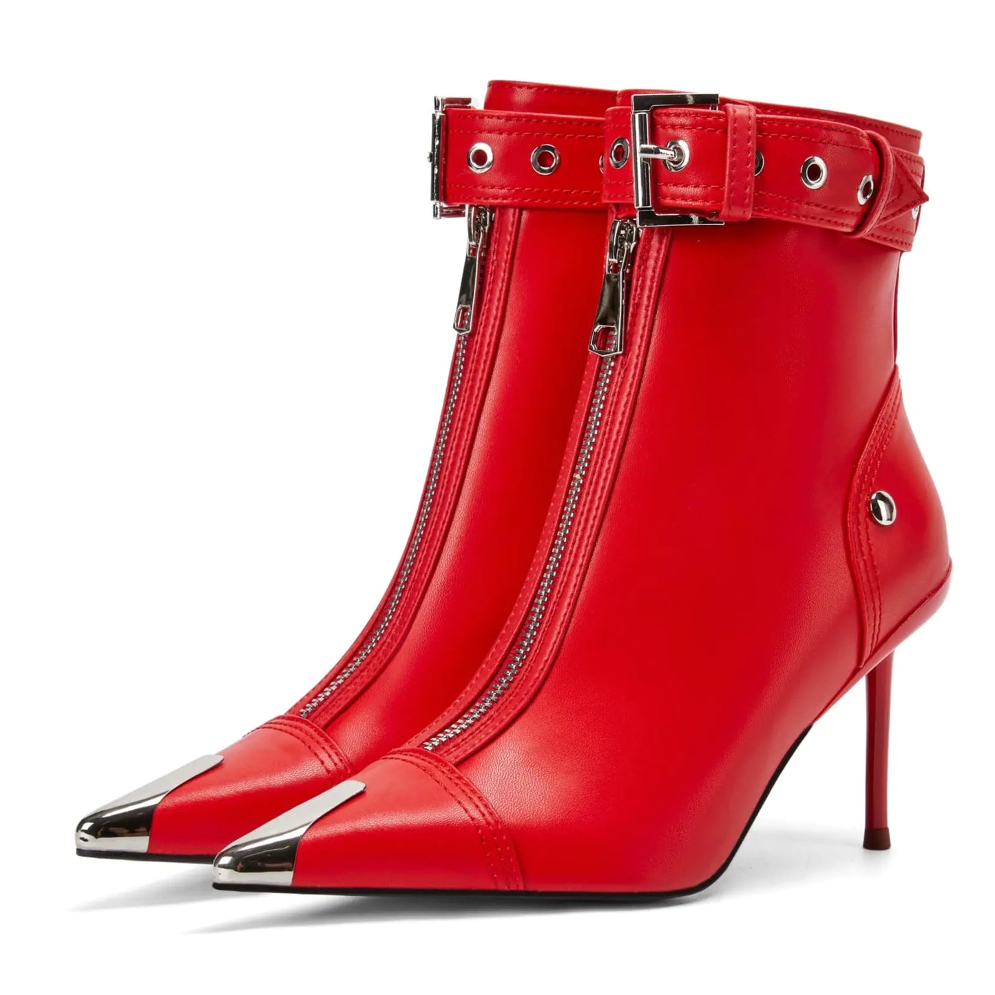 Bottes à talon pointe en métal pour femmes CAGLGLZ