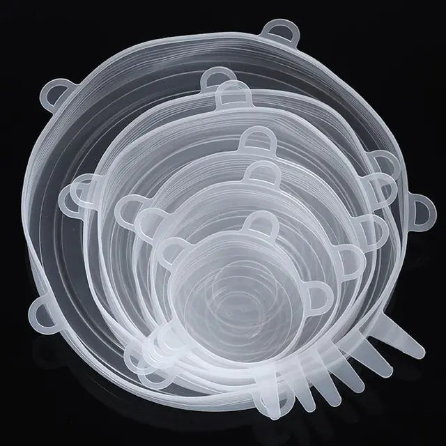 Tapas de Silicona para Bowls de Microondas - Set de 6