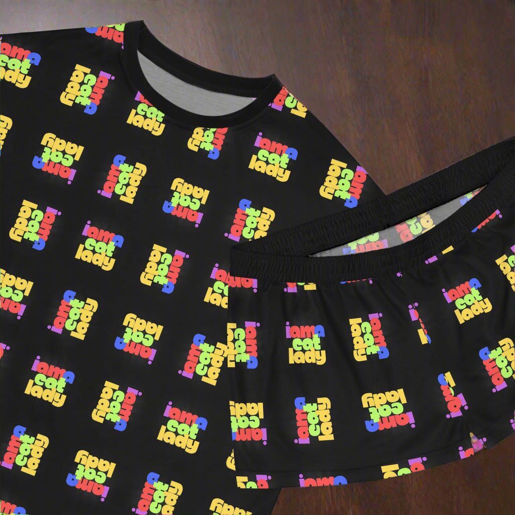 Je suis une femme qui aime les chats Ensemble de pyjama décontracté pour femmes