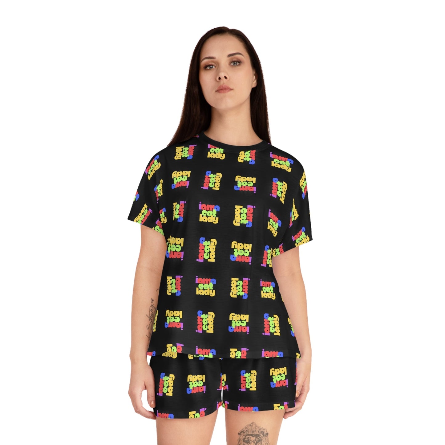 Je suis une femme qui aime les chats Ensemble de pyjama décontracté pour femmes