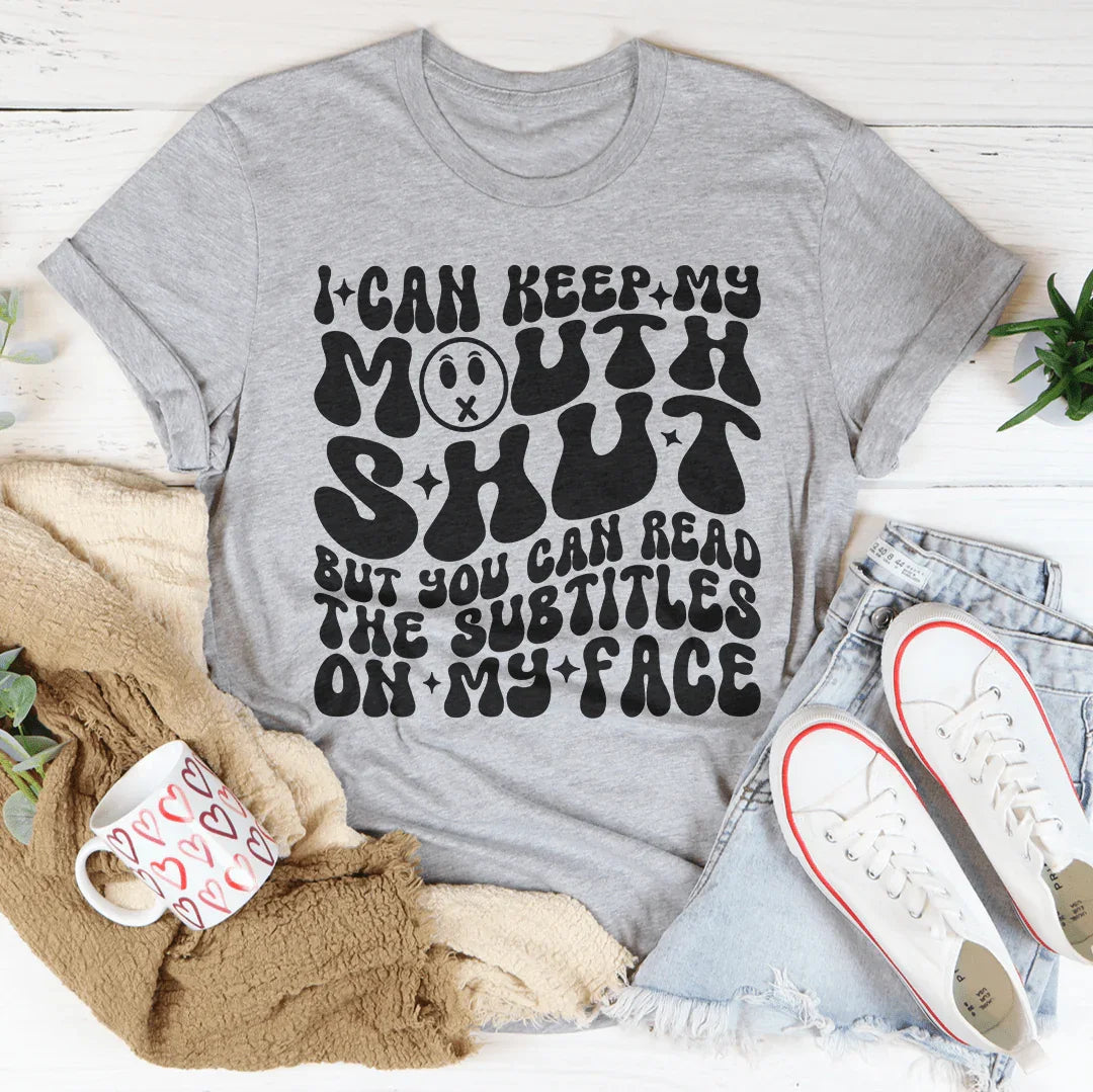 Expressive Subtitles Tee for Every Occasion