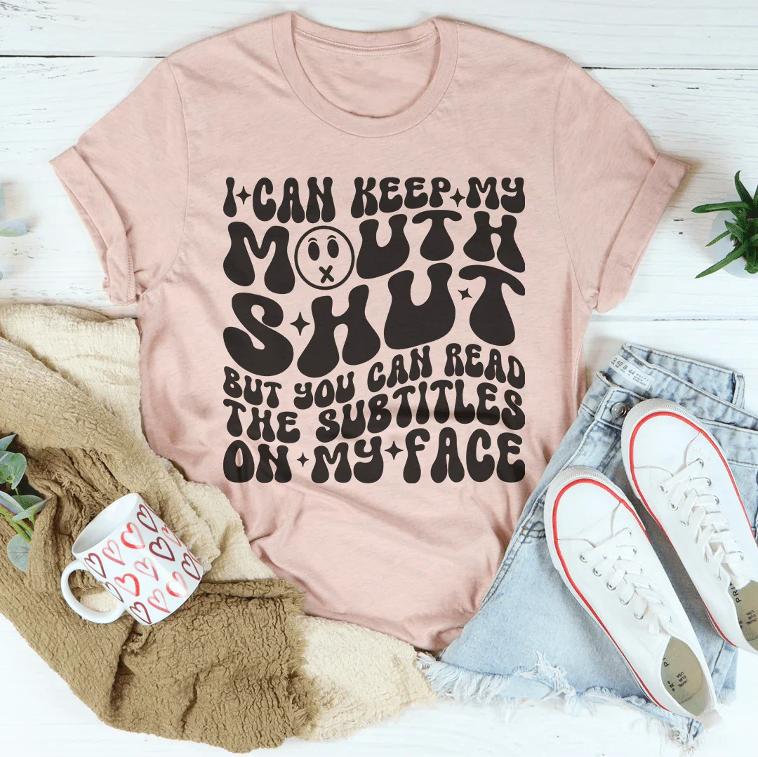 Expressive Subtitles Tee for Every Occasion