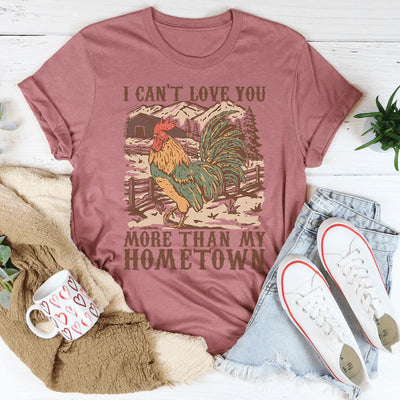 Camiseta "No puedo amarte más que a mi ciudad natal"