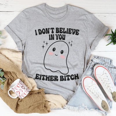Camiseta de Halloween "Yo tampoco creo en ti"