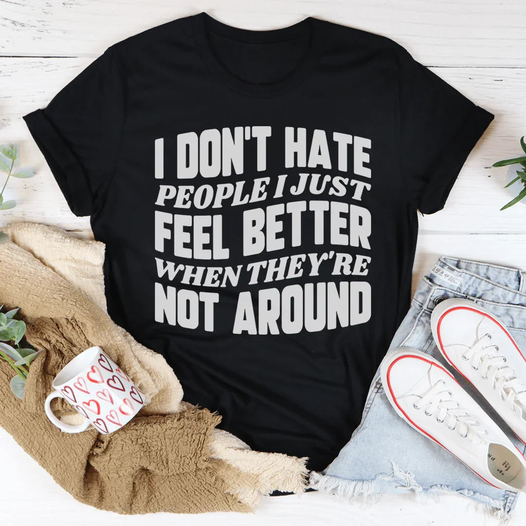 Camiseta No odio a la gente