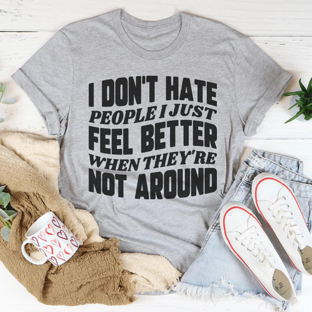 Camiseta No odio a la gente