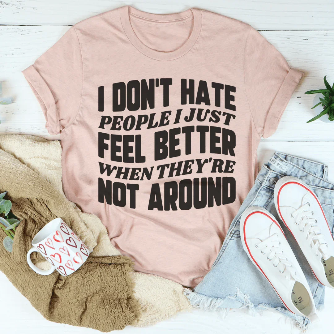 Camiseta No odio a la gente