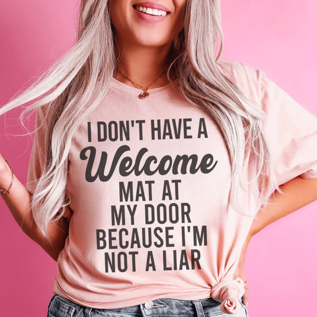 No tengo una camiseta de alfombra de bienvenida
