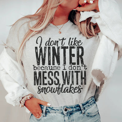 Camiseta No Me Gusta el Invierno