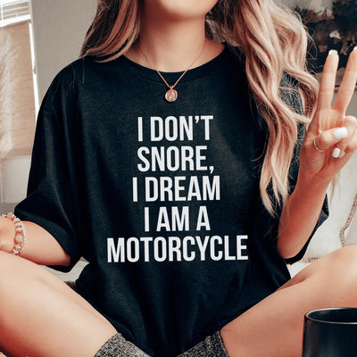 No ronco, sueño que soy una motocicleta.