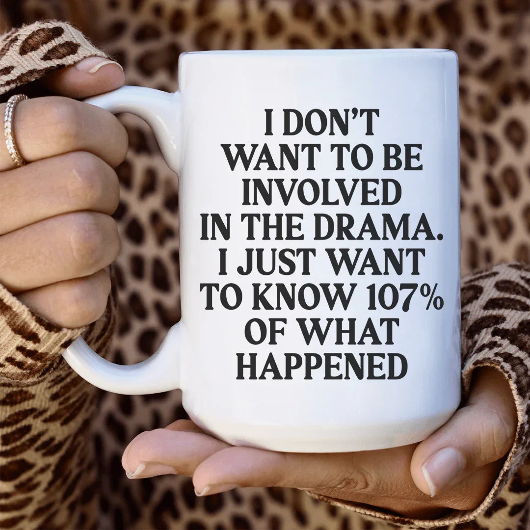 I Don't Want To Be Involved In The Drama Ceramic Mug - 15 oz