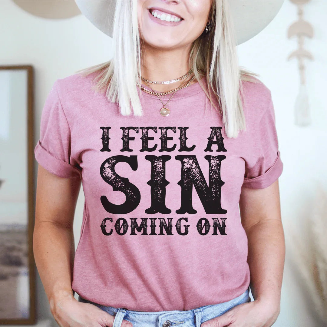 I Feel A Sin Coming On Tee - Korvel