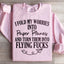 I Fold My Worries Into Paper Planes Sweatshirt