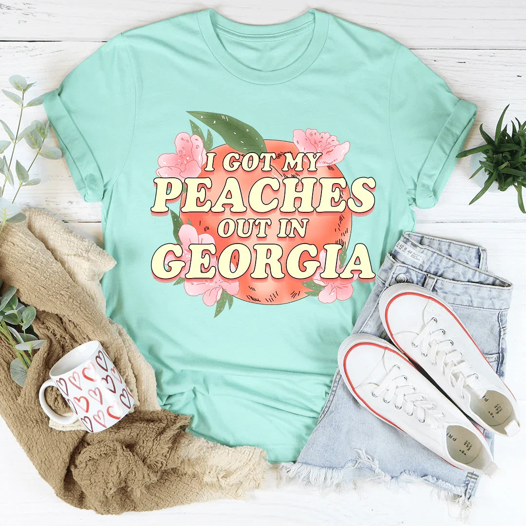 I Got My Peaches Out In Georgia Tee - Korvel