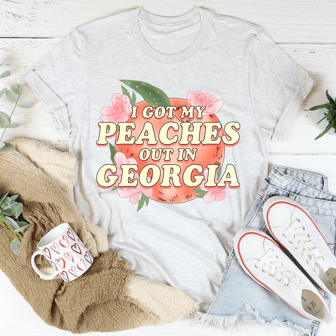 I Got My Peaches Out In Georgia Tee - Korvel
