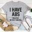 Tengo ABS, definitivamente no tengo autocontrol.