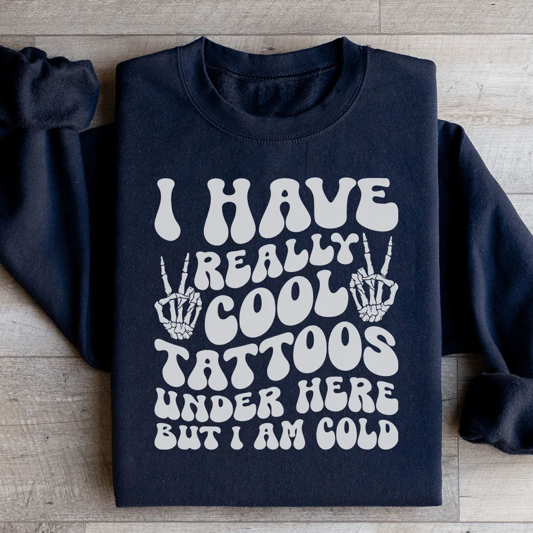 J'ai vraiment de superbes tatouages en dessous mais j'ai froid T-shirt