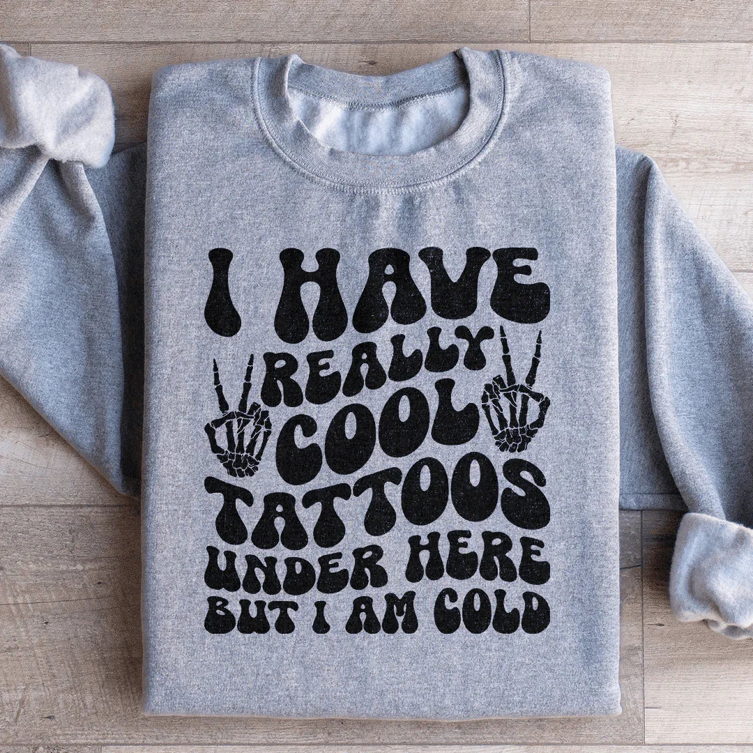 J'ai vraiment de superbes tatouages en dessous mais j'ai froid T-shirt