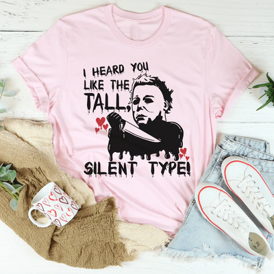 Escuché que te gusta la camiseta del tipo alto y silencioso