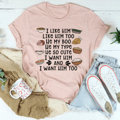 Camiseta de Acción de Gracias "A mí también me gusta"