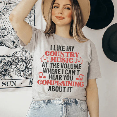 I Like My Country Music Tee - Comfortable & Stylish