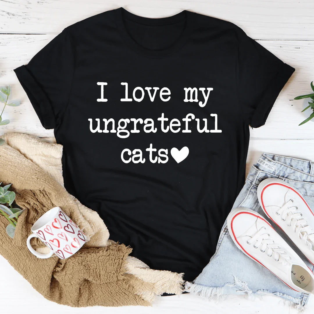 I Love My Ungrateful Cats Tee - Korvel