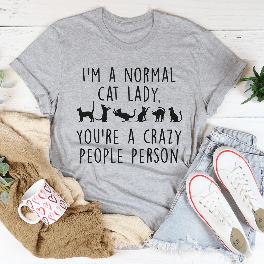 Camiseta "Soy una señora normal de los gatos"