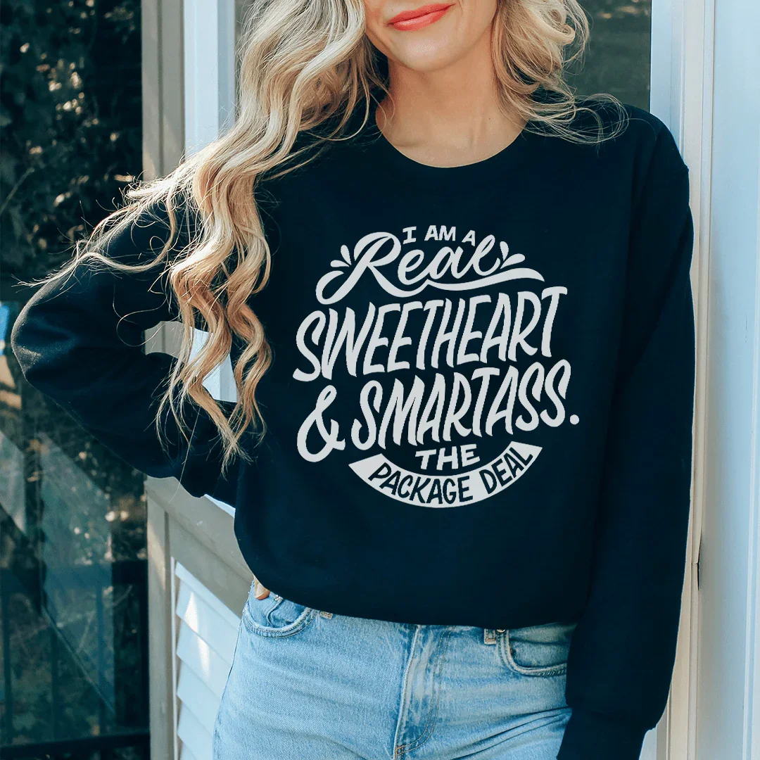 I'm A Real Sweetheart Sweatshirt - Korvel