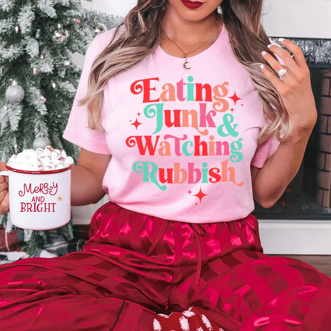 I'm Eating Junk & Watching Rubbish Tee - Korvel