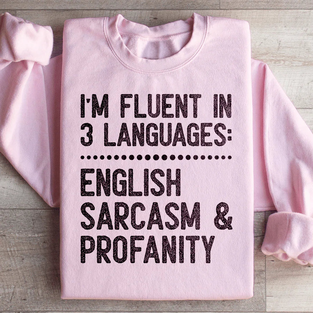 Sudadera con fluidez en 3 idiomas
