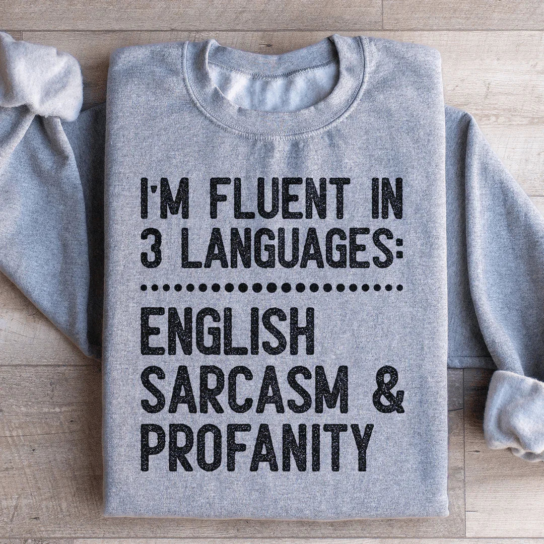 Sudadera con fluidez en 3 idiomas