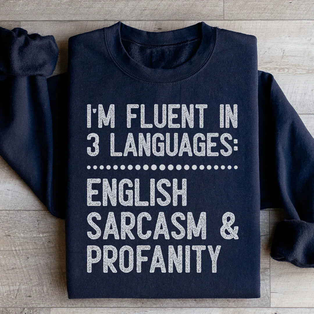 Sudadera con fluidez en 3 idiomas