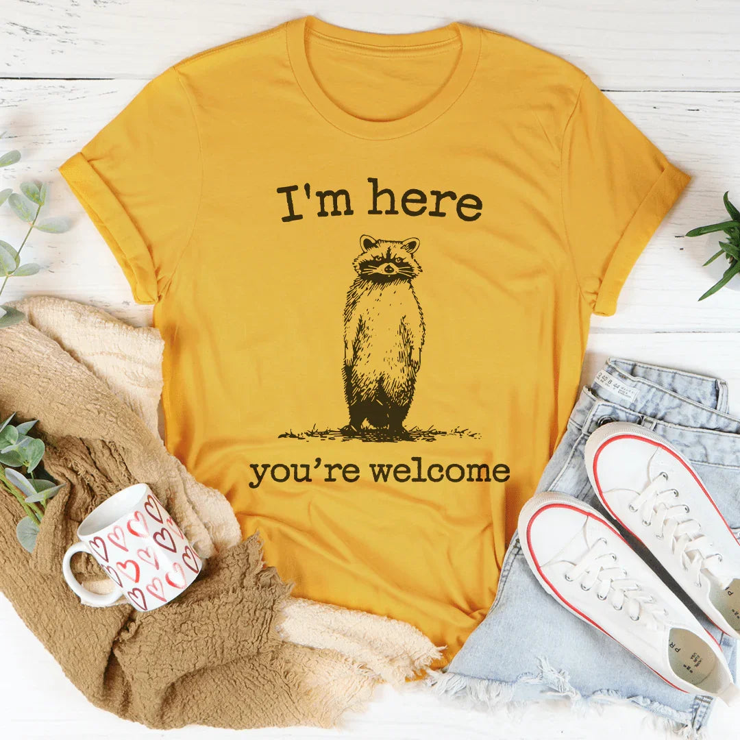 Camiseta Estoy Aquí, Eres Bienvenido