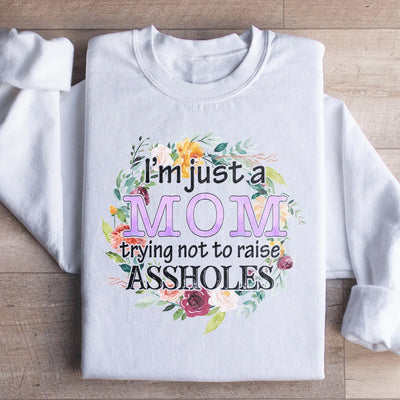 Sudadera "Solo soy una mamá que intenta no criar a un niño"
