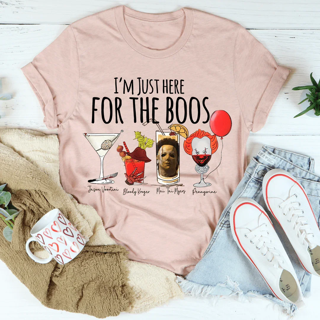 Camiseta "Solo estoy aquí por los abucheos"