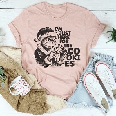 Camiseta "Solo estoy aquí por las galletas"