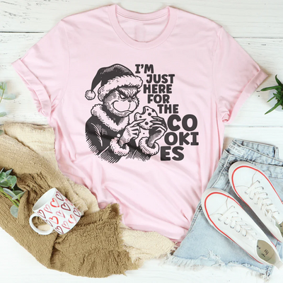 Camiseta "Solo estoy aquí por las galletas"