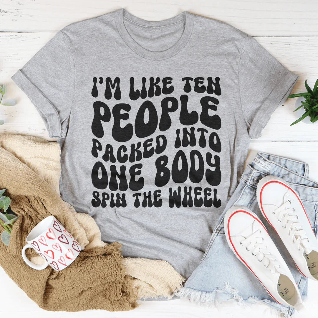 Spin The Wheel Tee - Embrace Your Multifaceted Self