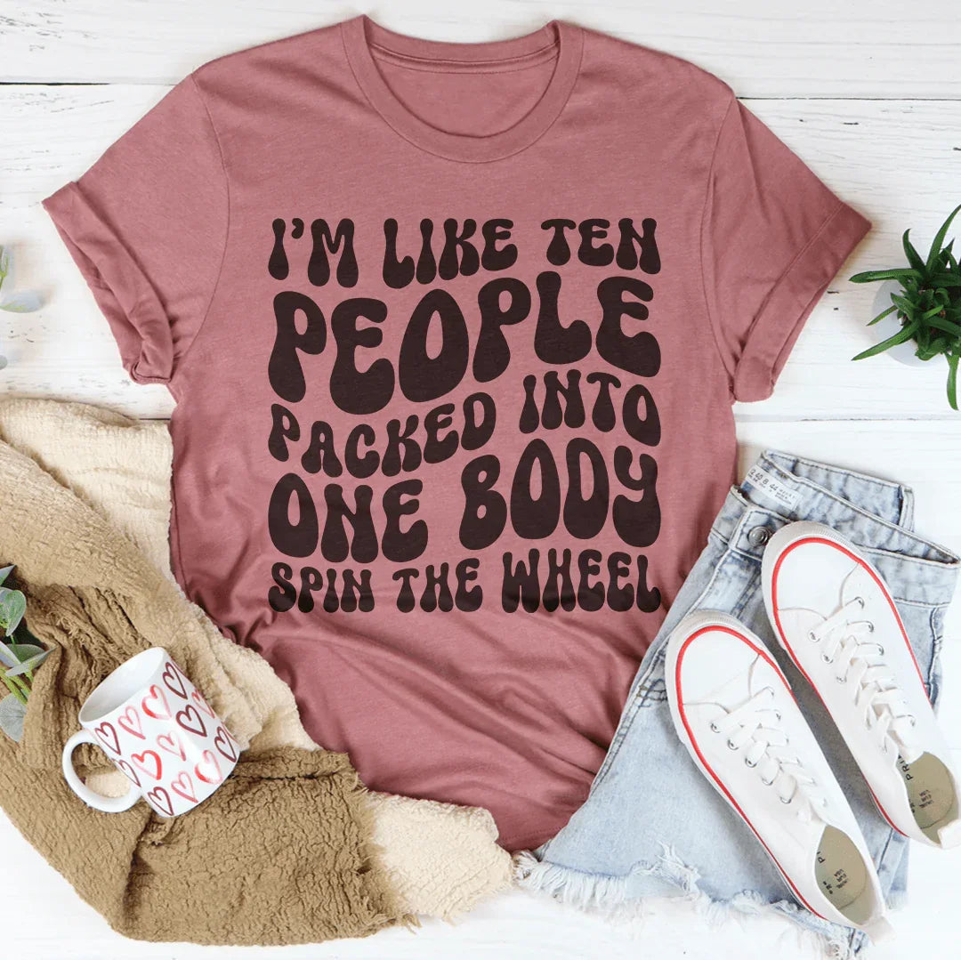 Spin The Wheel Tee - Embrace Your Multifaceted Self