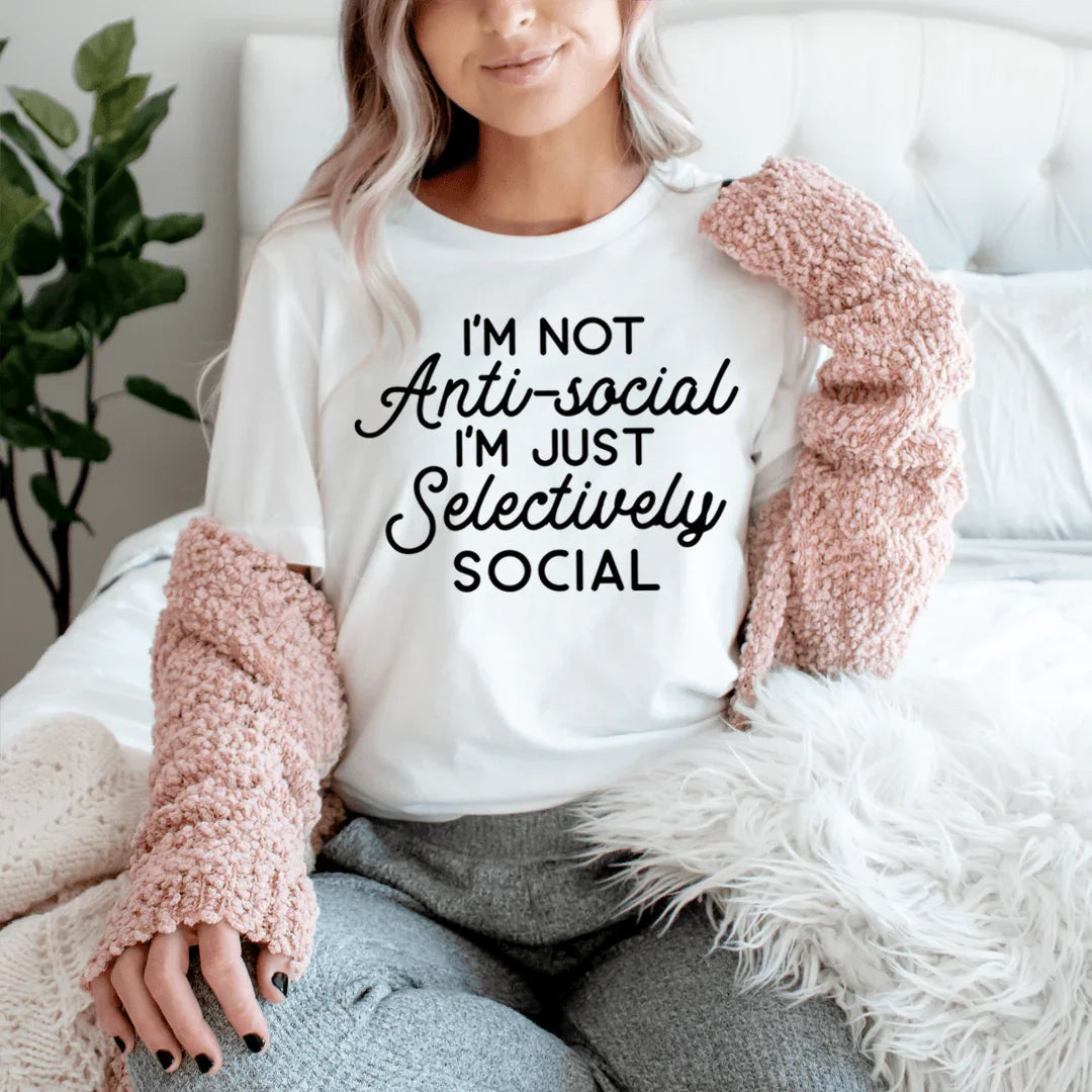 I'm Not Anti-Social Tee - Korvel