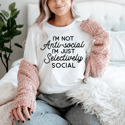 I'm Not Anti-Social Tee - Korvel