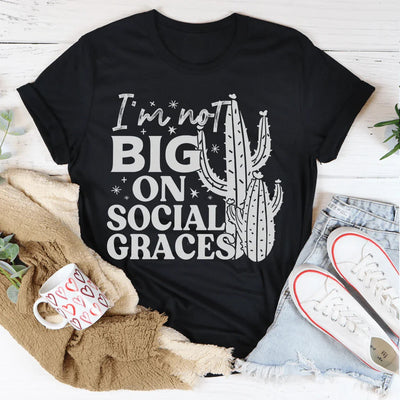 Camiseta No soy muy apegada a las gracias sociales