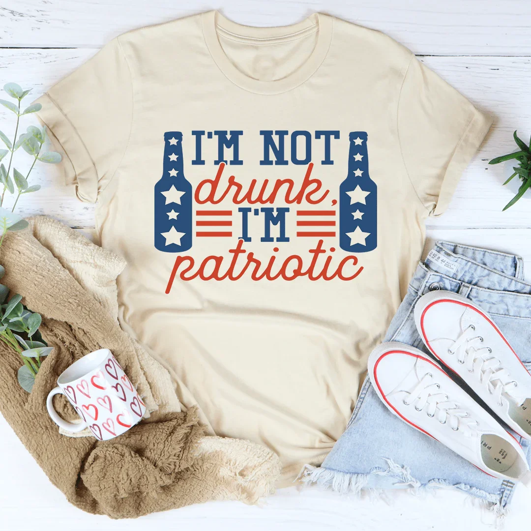 Camiseta No estoy borracho, soy patriótico