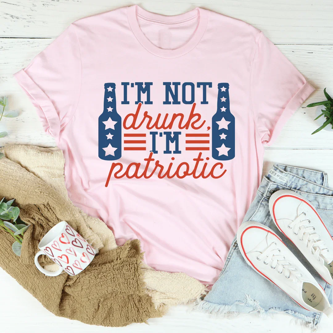 Camiseta No estoy borracho, soy patriótico