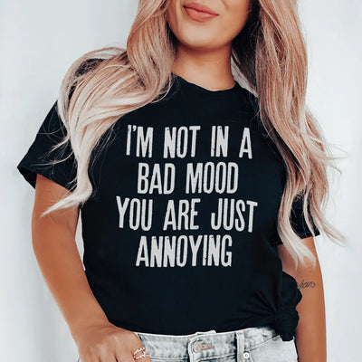 I'm Not In A Bad Mood Tee - Korvel