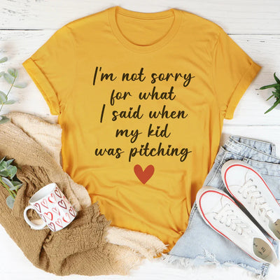 No me arrepiento de lo que dije cuando mi hijo estaba lanzando el tee