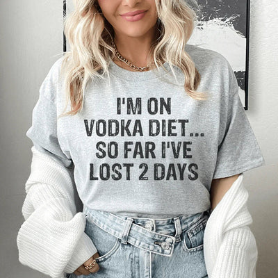 Estoy en la dieta del vodka. Hasta ahora he perdido 2 días de té.