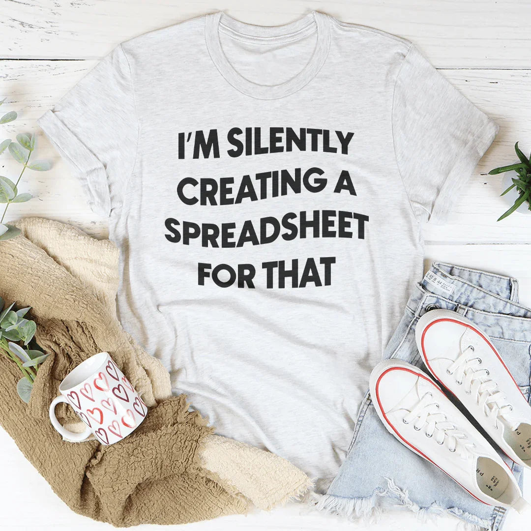 Je crée silencieusement un tableau pour ce T-shirt
